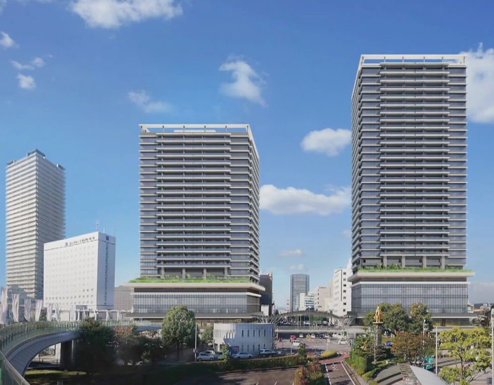 岐阜駅前ツインタワーの再開発が西棟を大幅縮小して延期に