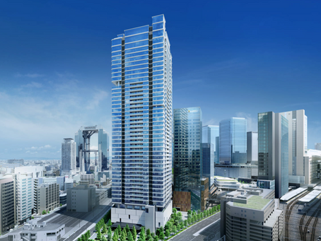 Grand Green Osaka The South Tower Exterior CG Rendering.