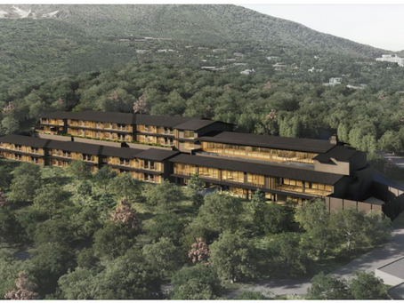 Alila Sengokuhara Hakone arial CG rendering view