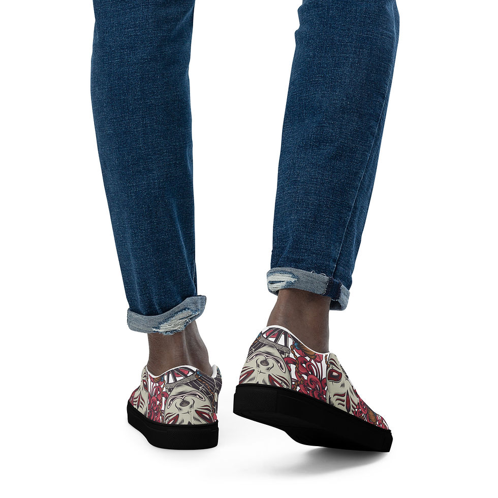 Thumbnail: Kitsune Men’s slip-on canvas shoes