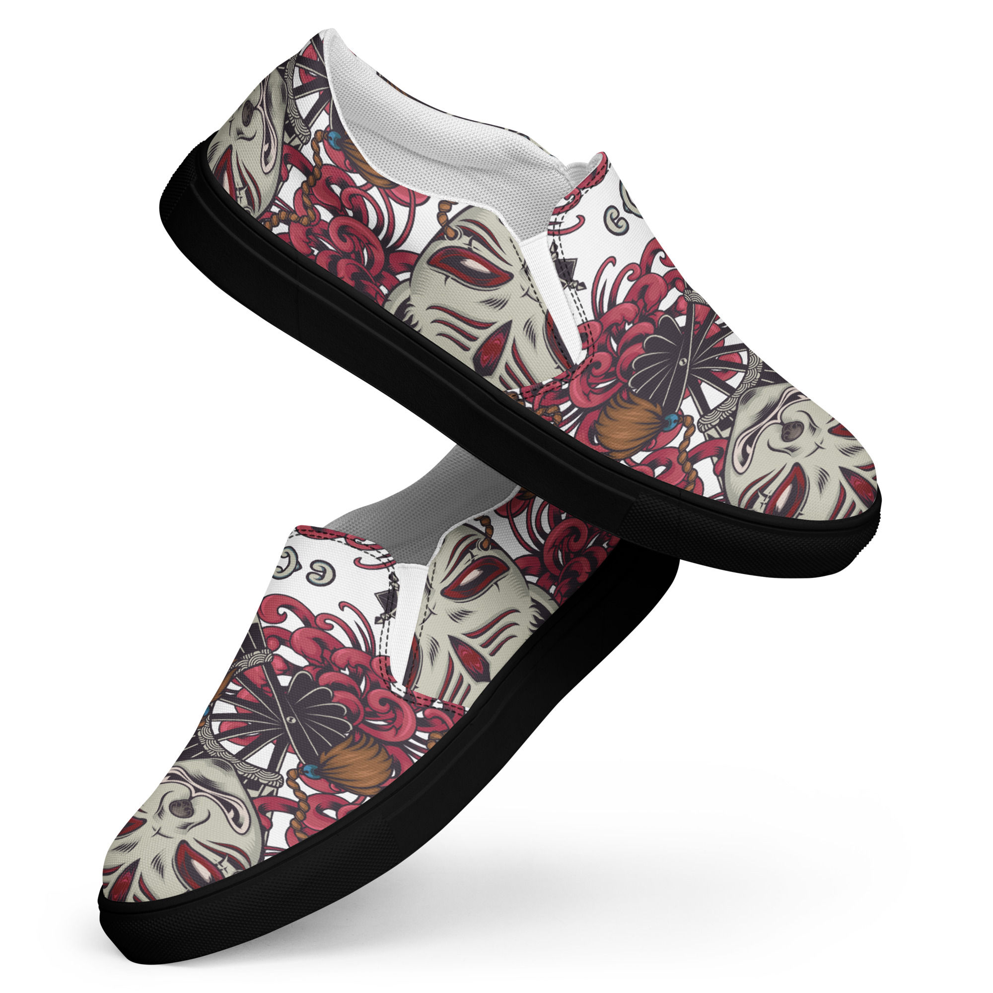 Kitsune Men’s slip-on canvas shoes