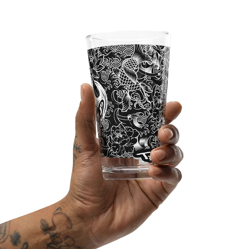 Thumbnail: Tandem Thieves Goblins n' Koi shaker pint glass