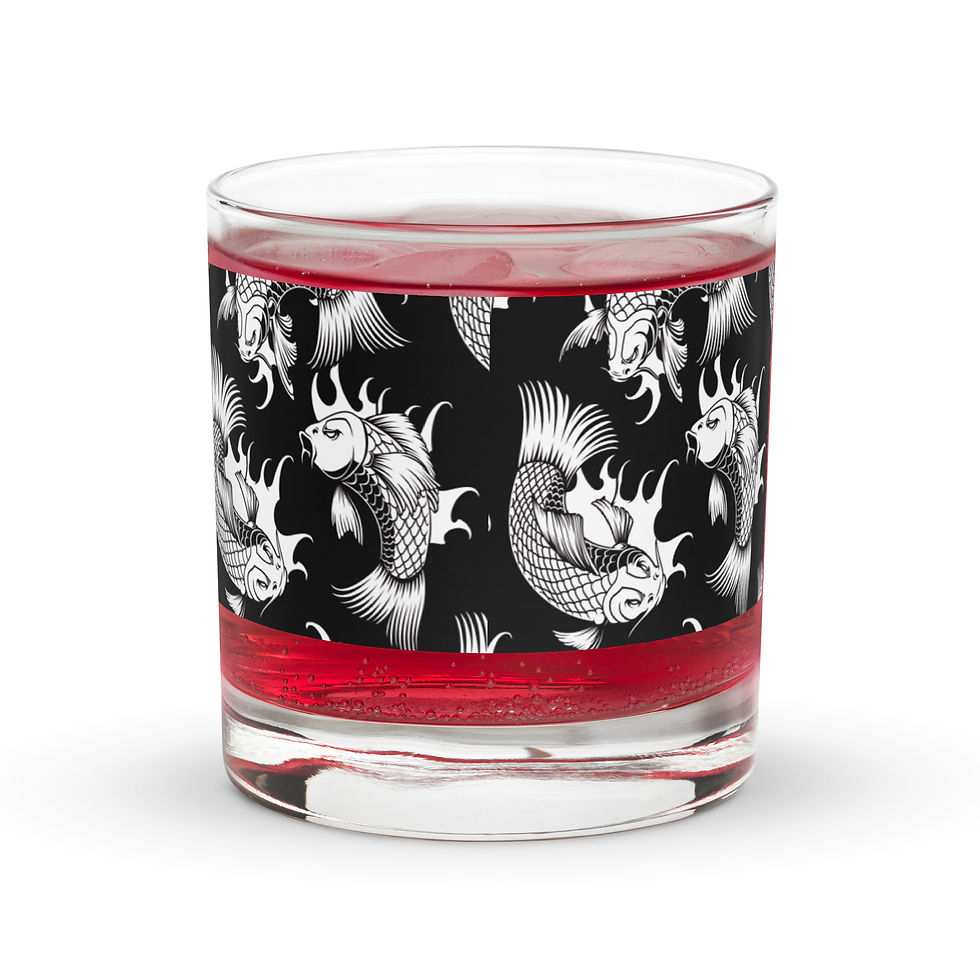 Thumbnail: Tandem Thieves Koi (on the) Rocks glass