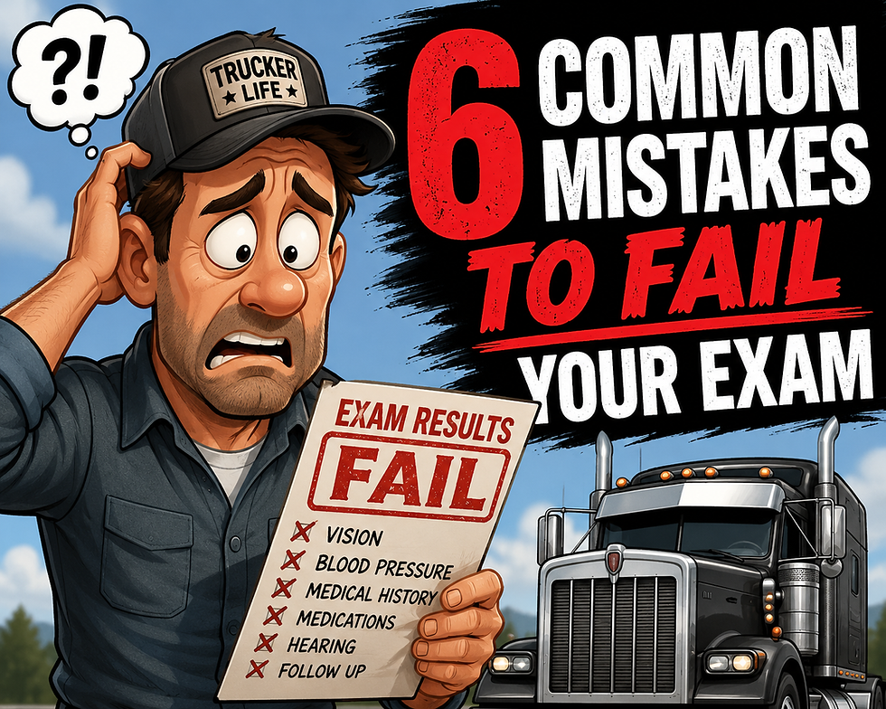 Avoid 6 Common Mistakes in DOT Medical Exams Hastings MN 55033