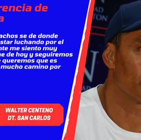 Walter Centeno en conferencia de prensa post juego ante Herediano.