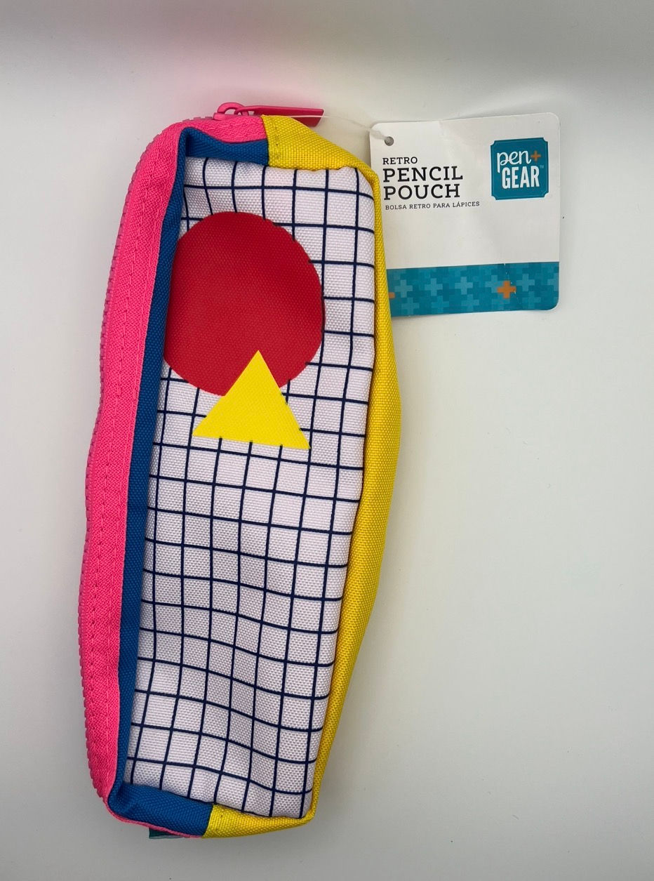 Thumbnail: Bundle-“2 Pc Pencil Pouch Lot – Silicone Jelly + Retro Pen+Gear – New