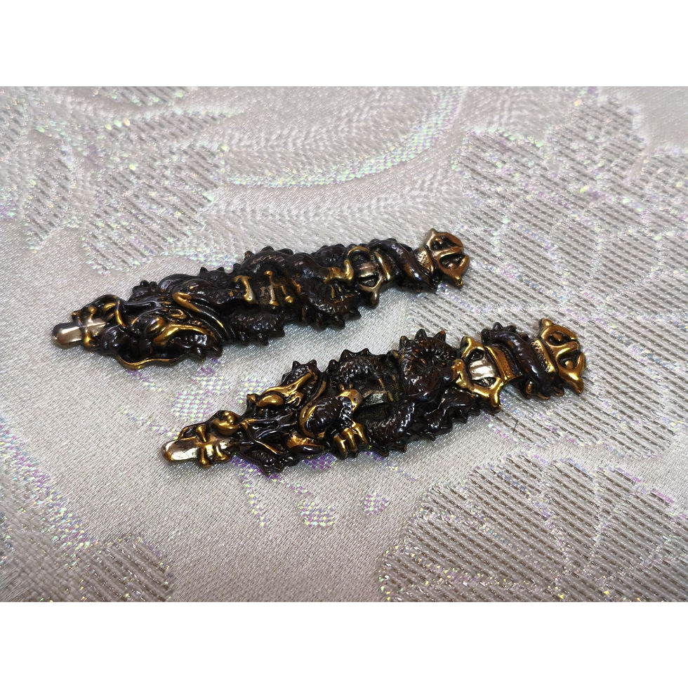 現代作目貫 剣巻龍「守護する龍剣伝」