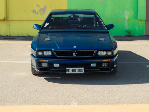 Blue Maserati Shamal