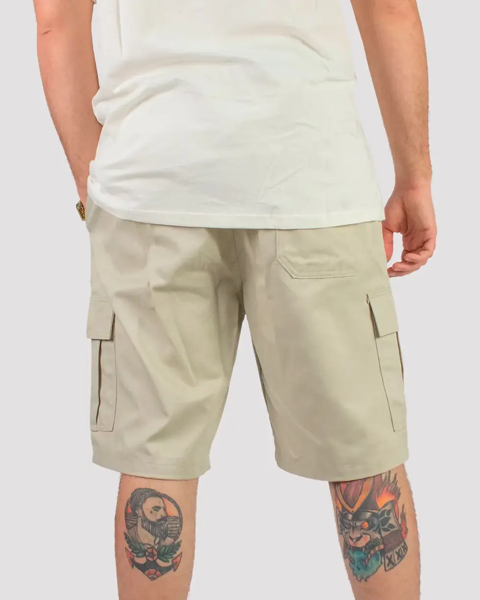 Miniatura: Bermuda DR7 Street Cargo Logo Classic - Areia