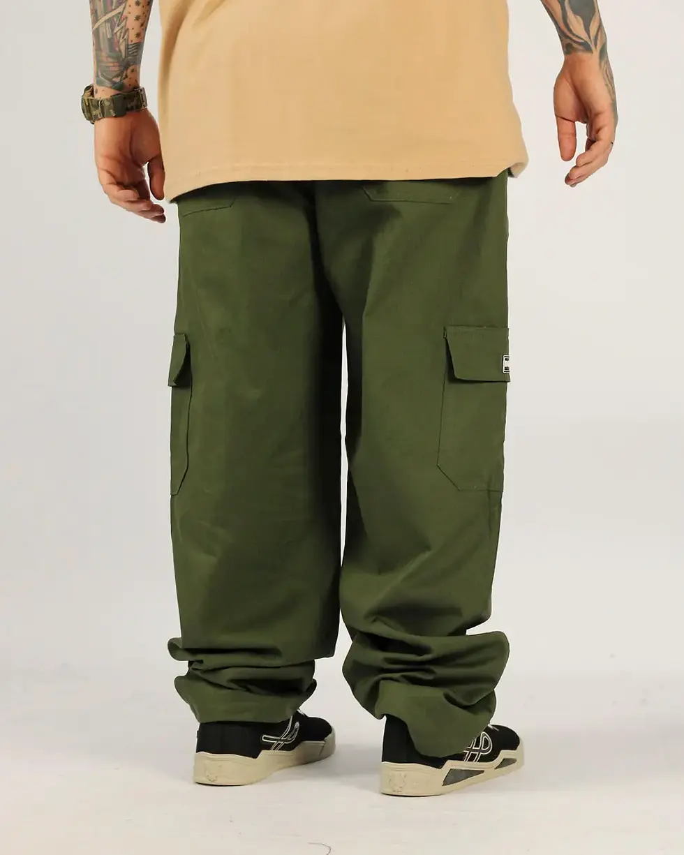 Miniatura: Calça DR7 Street Cargo Classic Logo - Verde Musgo