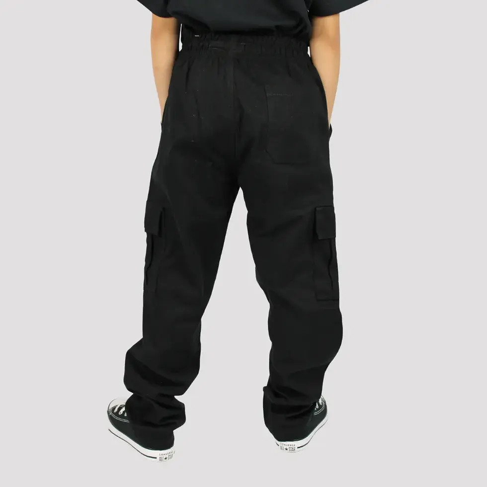 Miniatura: Calça DR7 Street Cargo Juvenil - Preta