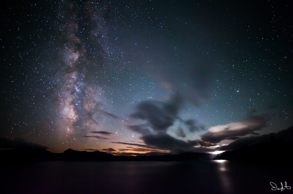 Milky Way Moonset