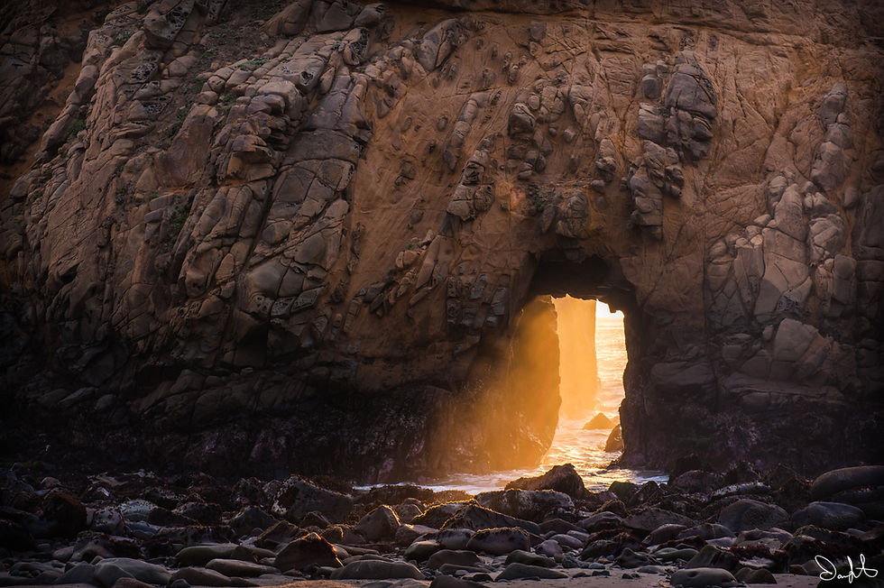 Pfeiffer State Beach, Keyhole Arch, Big Sur, California
