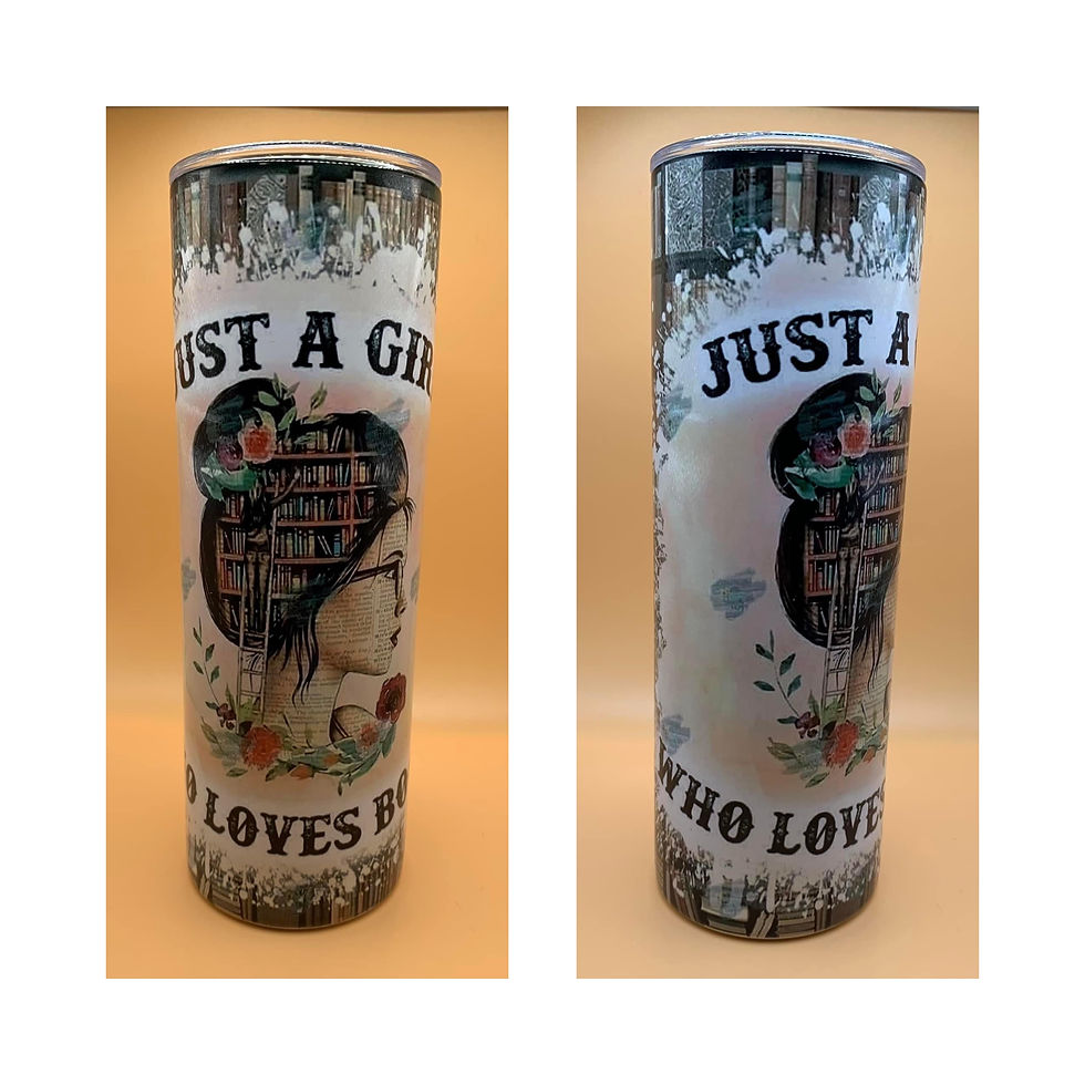 A girl who loves books 20 Oz Tumbler