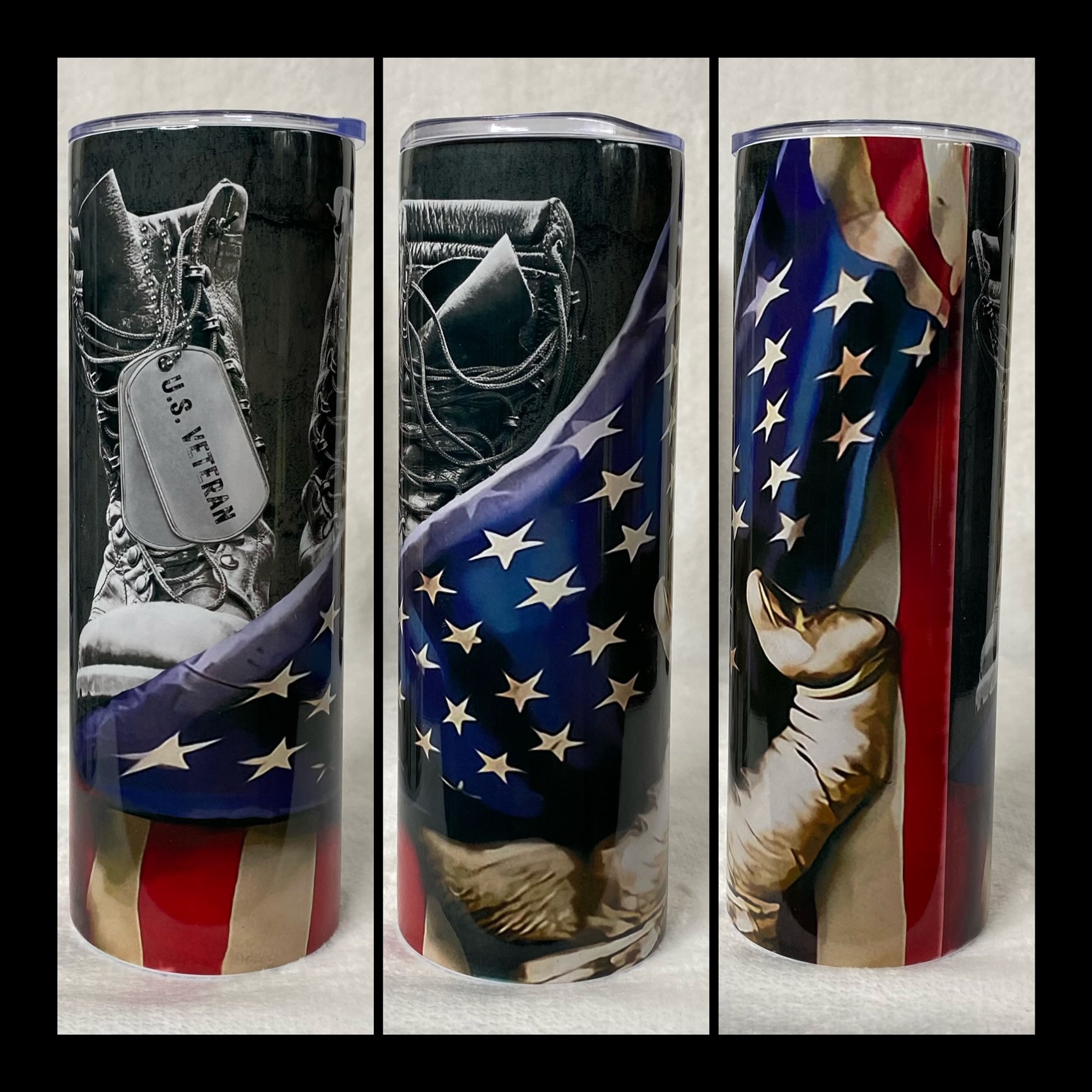 20 oz Veteran/Flag Tumbler