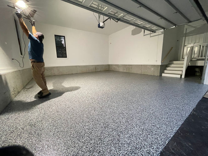Old Lyme Garage Floor
