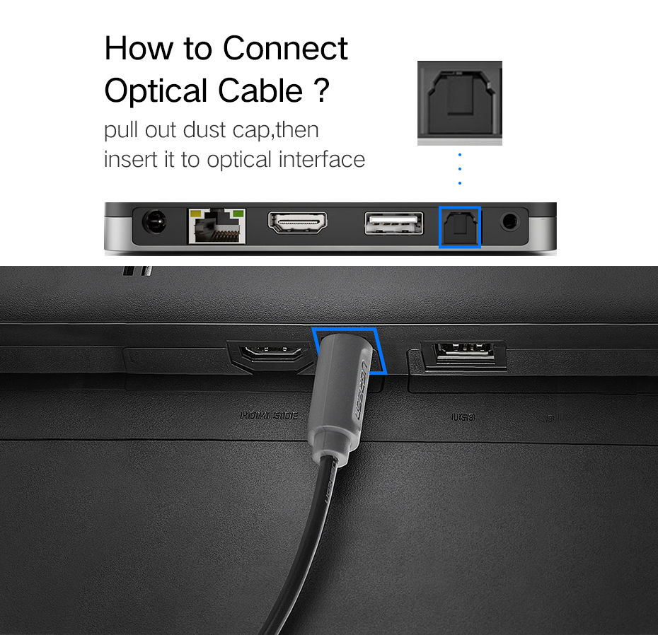 Miniatura: Ugreen: Toslink (cable óptico)