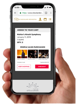 The Cleveland Orchestra Add to Cart Interrupt Design