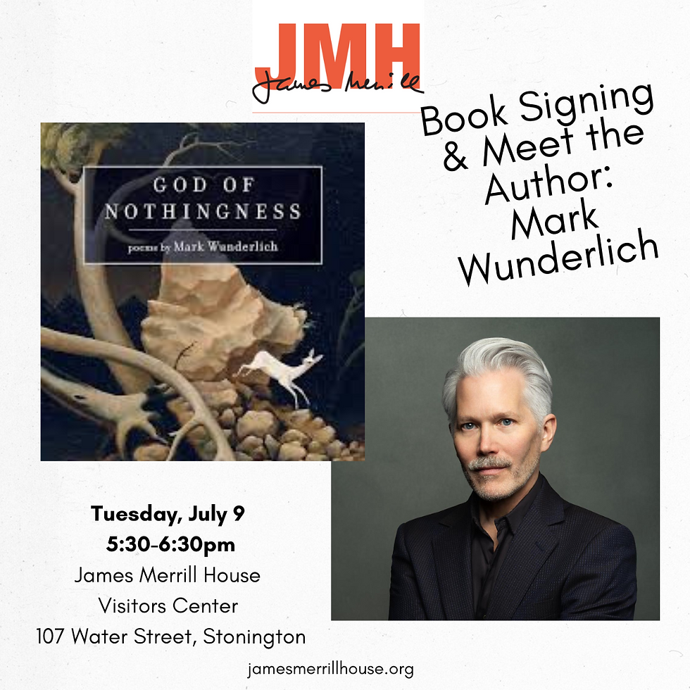 Mark Wunderlich: Book Signing & Meet the Author