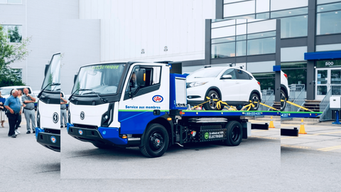 CAA-Québec lance la première dépanneuse 100% électrique en Amérique du Nord