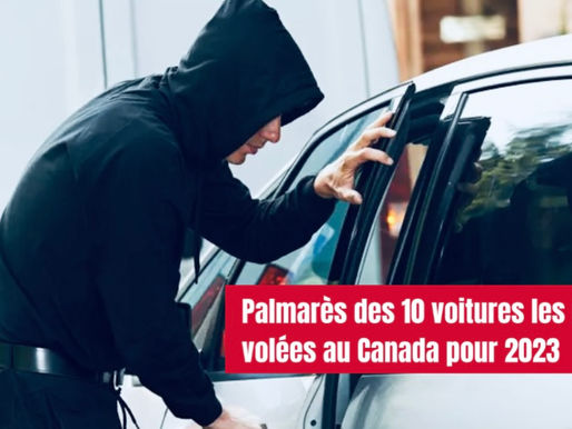 Toyota Highlander en tête du palmarès des véhicules les plus volés au Canada