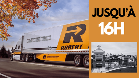 De 10 h à 16 h, Le Groupe Robert vous attend aux Outlets de Mirabel
