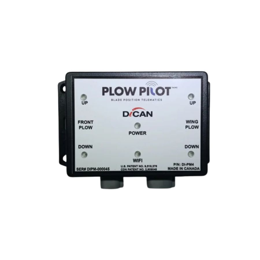 DiCAN Plow Pilot equipment for tracking snowplough operation