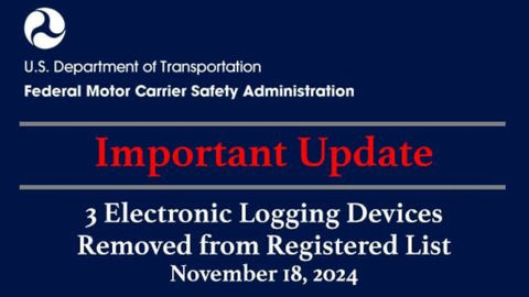 La FMCSA retire trois dispositifs de sa liste d’ELD enregistrés