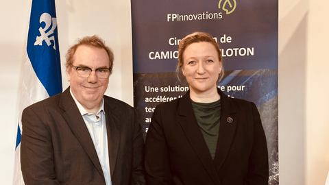 FPInnovations obtient 2 M$ pour un projet de circulation de véhicules automatisés en chemins foresti
