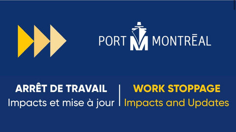 Grève de 24 heures dès dimanche au Port de Montréal : perturbations importantes attendues
