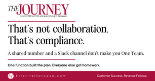 The Journey: #85 Collaboration or Compliance