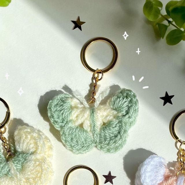 Butterfly keychain