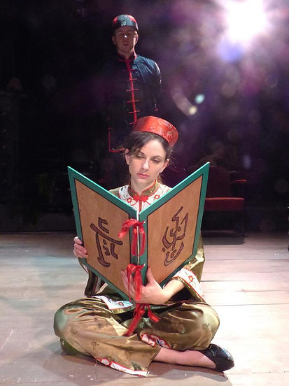 Rachel Van in "Tales of Fated Love." Photo owned by Clock Theater Productions.