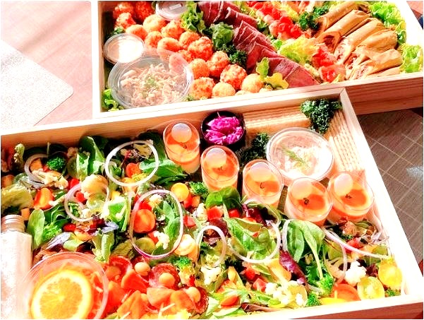 Arranged Food and Objects