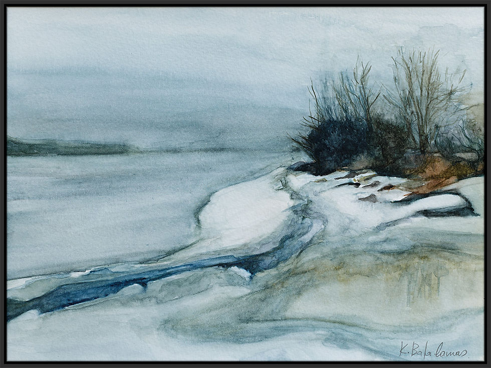 Thumbnail: Art-Box, framed, horizontal black front | WC-06 / Untitled  | K. Batalamas Art