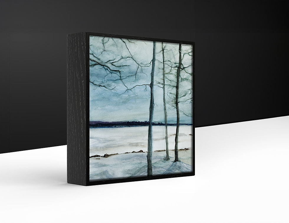 Thumbnail: Product: WC-08 / Three Trees by the Lake / Art-Box