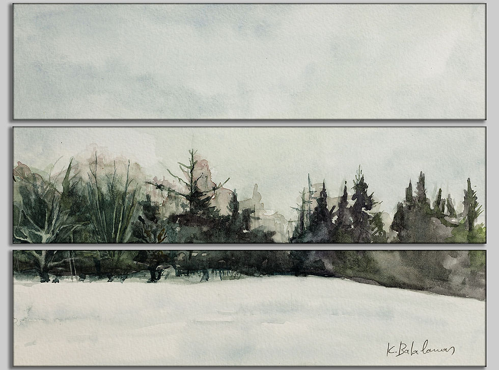 Thumbnail: Canvas Print, Multi Panel 1x3 | WC-18 / 1730 US Hwy 1A, View 5 | K. Batalamas Art
