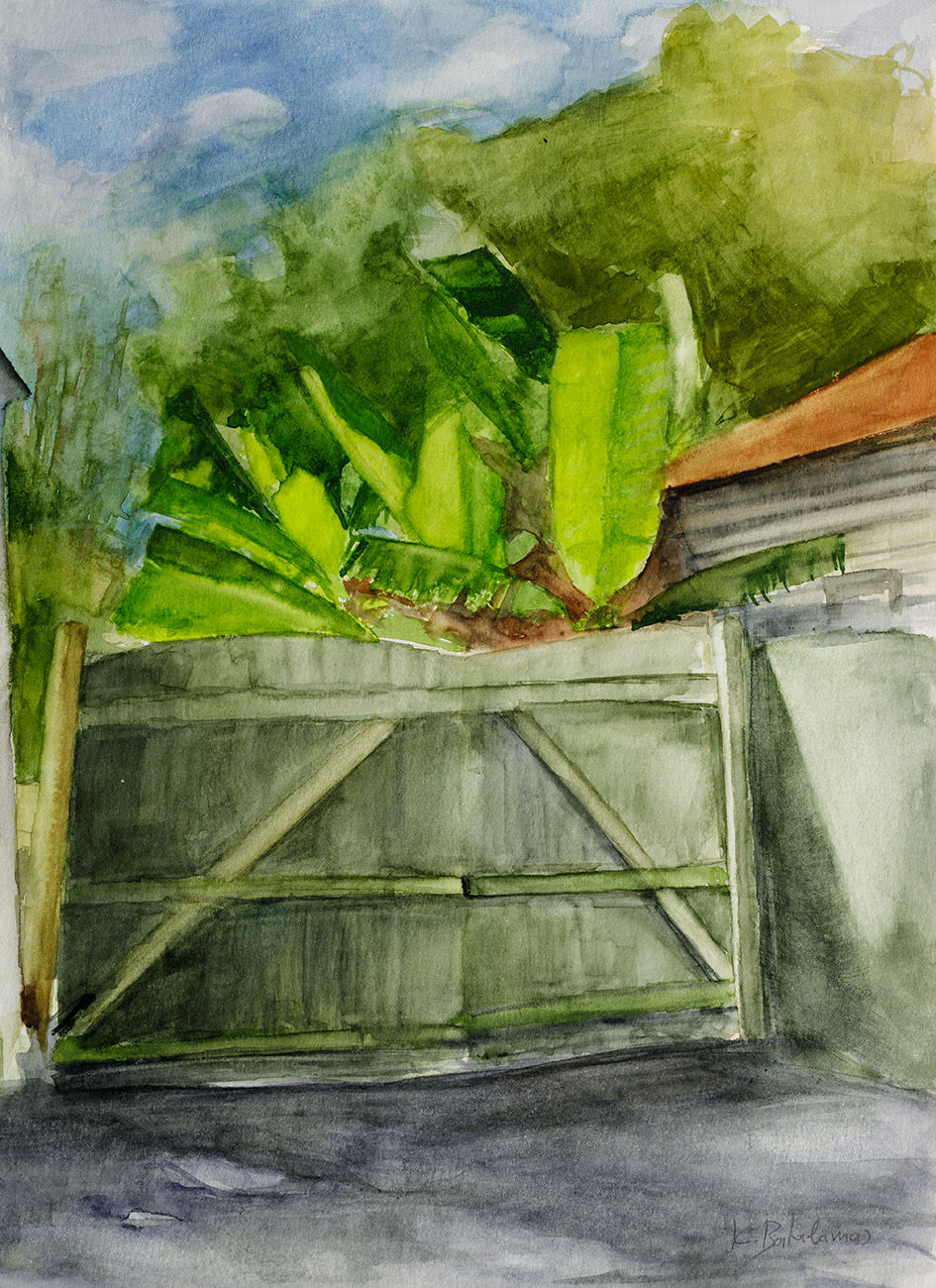 Thumbnail: Original Watercolor Painting 02, Unframed | WC-02 1116 Modoc Ave. Ocean View | K. Batalamas Art