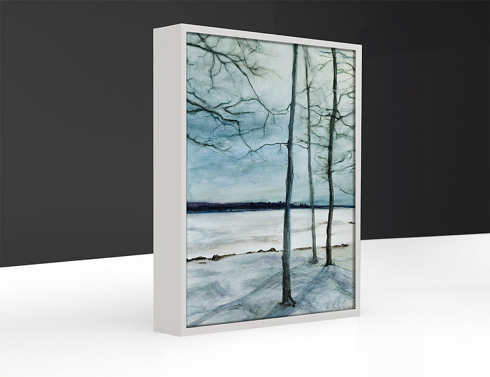 Thumbnail: Product: WC-08 / Three Trees by the Lake / Art-Box