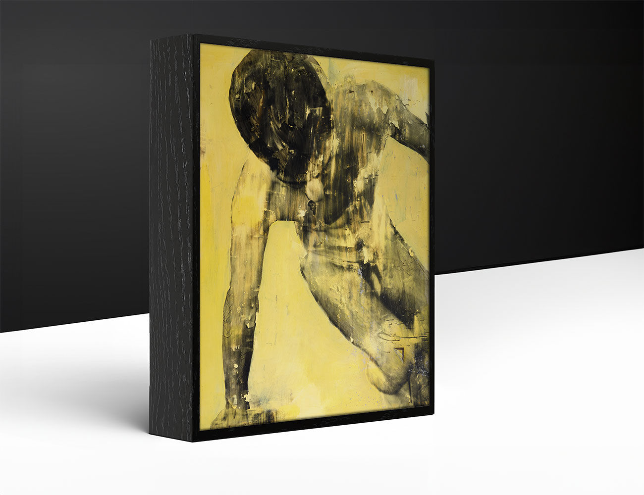 Art-Box, framed, Vertical, 5.6" x 7.6"  | MX-21 / Giannis Climbing Up | K. Batalamas Art