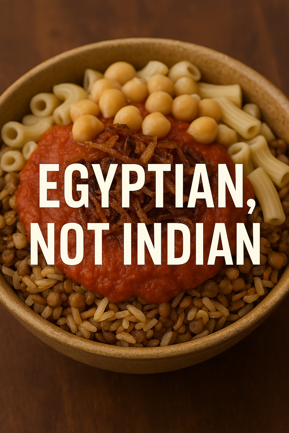 Koshari is Egyptian