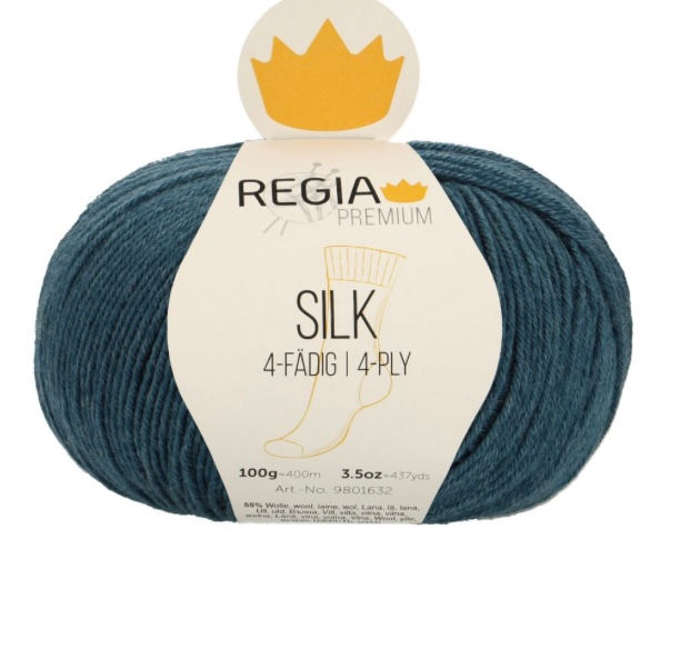 Miniatura: Regia Premium Silk Sólida 4ply (Fingering) 100 gramos 