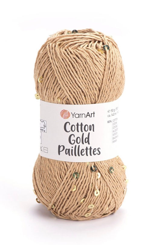Miniatura: Cotton Gold Paillettes (7101 al 7109)