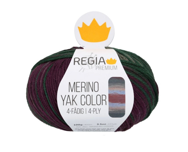 Miniatura: Regia Merino Yak Color 4ply (Fingering) 100 gramos 