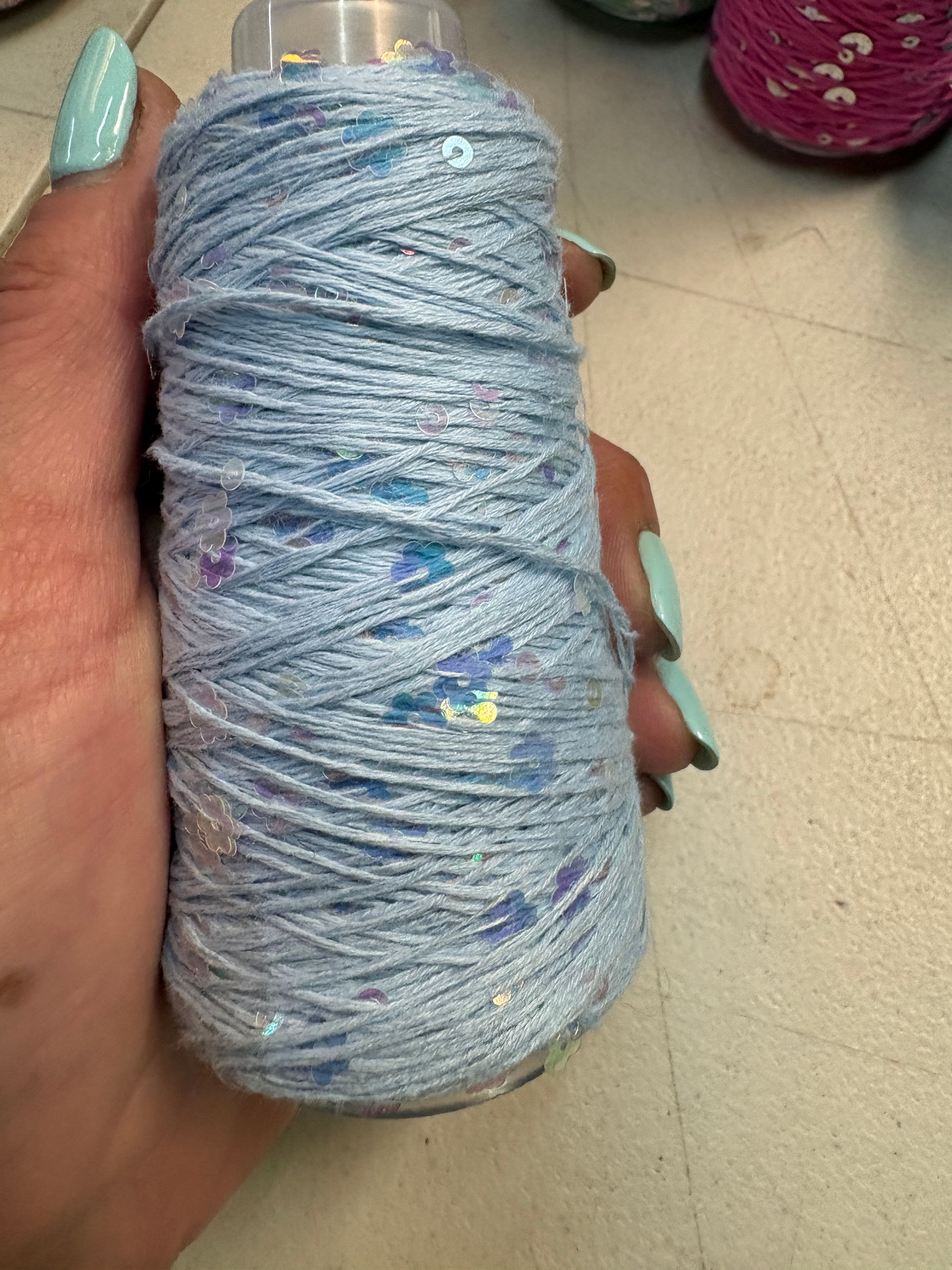 Cono Algodón con Lentejuelas 