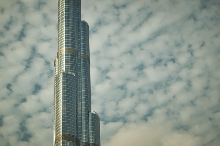 close up of burj khalifa