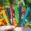 Miniaturbild: Farben – Hanfzapfen – einfarbige Raibow-Farben