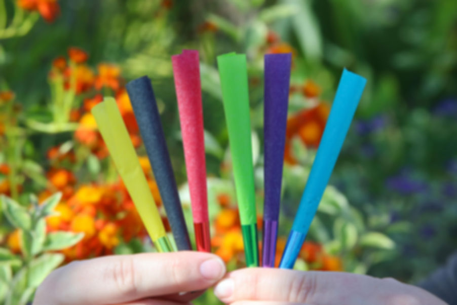 Colors- Hemp Cones -Raibow Solid Colors