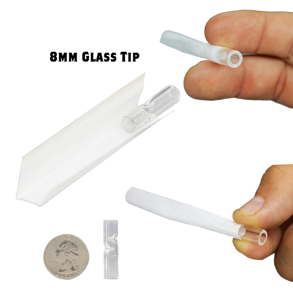 Thumbnail: Bulk Clear Glass Tips – Mixed Sizes 8mm-12mm – Wholesale
