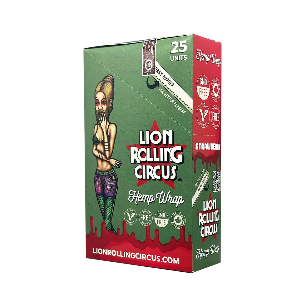 Miniatura: Lion Rolling Circus- Wraps- Full Box- 25Packs-2 Wraps Per Pack